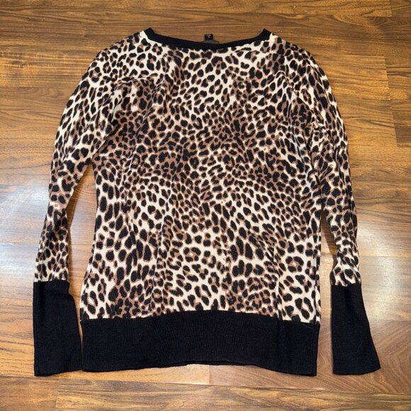 Worthington Leopard Print Sweater – Size Large - Picture 3 of 9